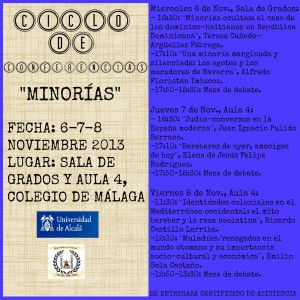 Ciclo de conferencias sobre Minorías de la AHUAH