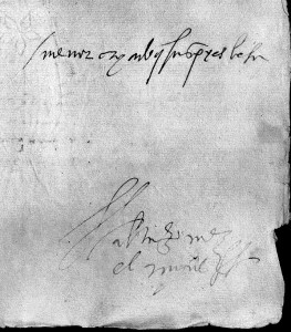 1536 firma Alvar Gómez el Zagal de Bona, AGS Estado legajo 477 doc. 68