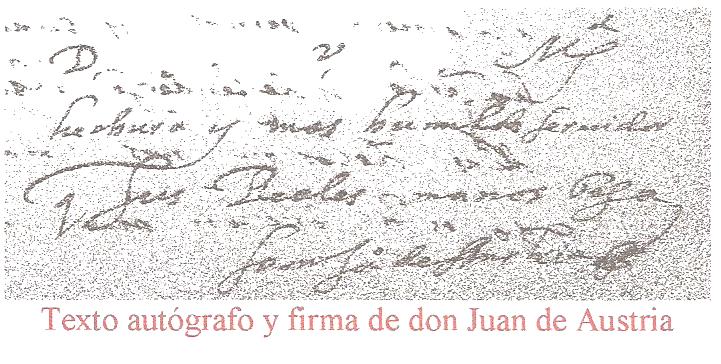 firma de Juan de Austria