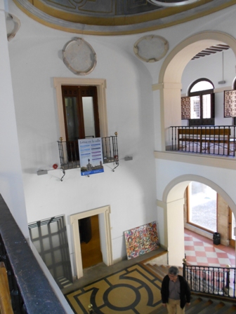 Escalera del colegio de Málaga