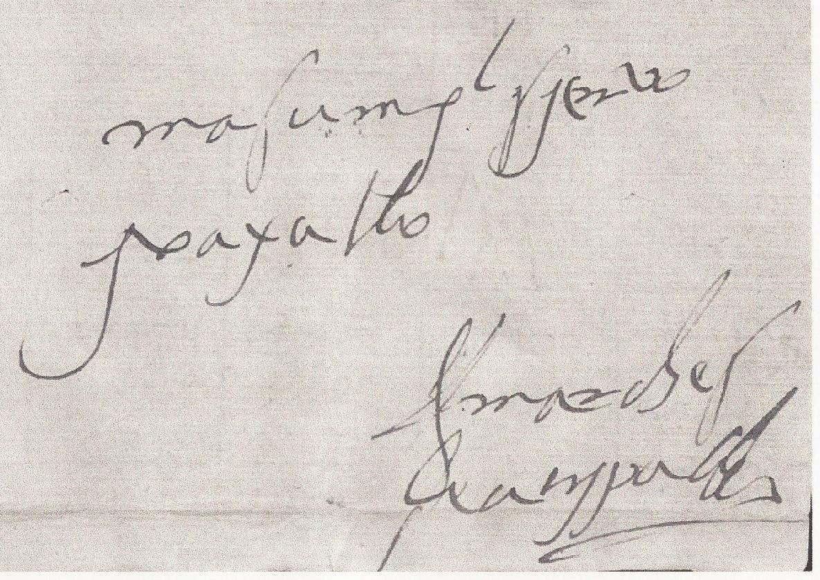 firma del marqués de Atripalda