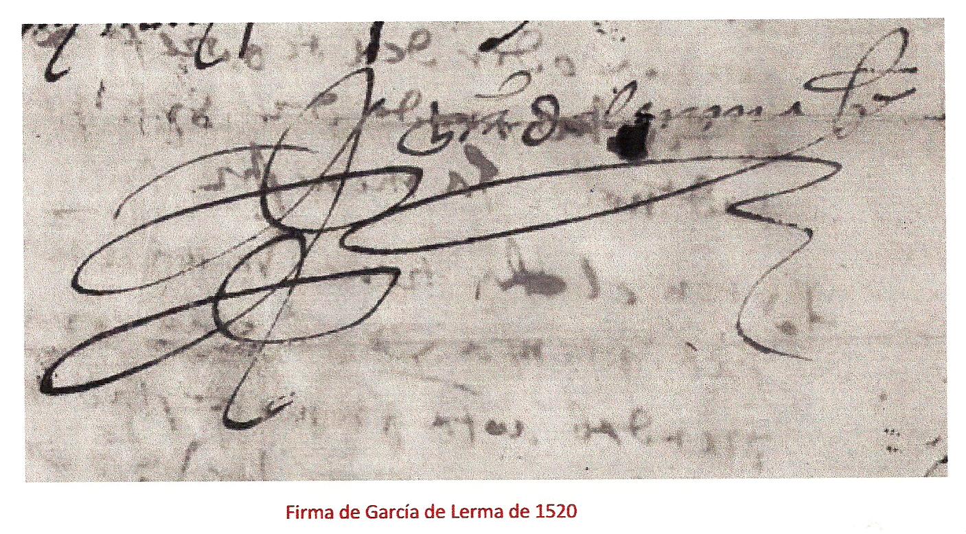 firma de García de Lerma 1520