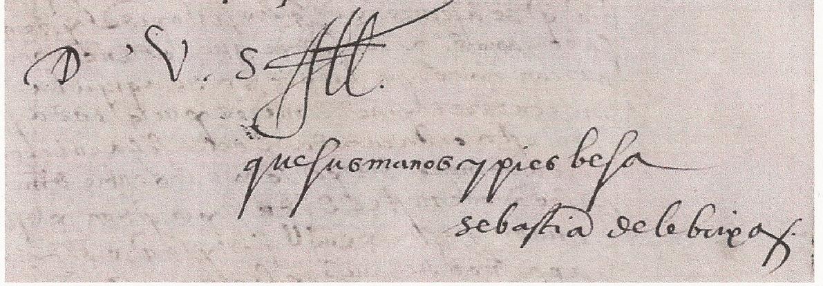 firma Sebastián de Lebrija de 1529