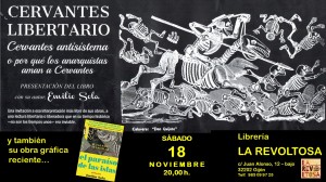 Presentación "Cervantes Libertario..." Gijón 18 nov 2017 en La Revoltosa