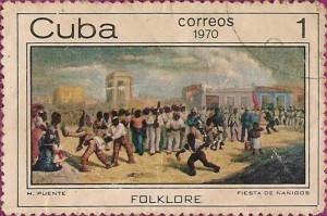 sello_Cuba fiesta ñañigos