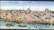 reduc-Vista de Constantinopla. 1590. 0,105 m. x 1,500 m. Vienne. Österreichische Nationalbibliothek. Col. 8626.A
