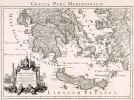 I.2 - Guillaume Delisle. Mapa de la antigua Grecia y parte de Turquía (grabado)