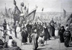 I.11.04-El Cairo-Caravana a la Meca-Xilografía de 1878