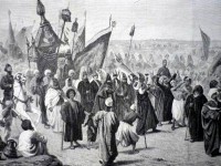 I.11.04-El Cairo-Caravana a la Meca-Xilografía de 1878
