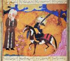 II.21.07 - El Imam Ali busca el Doldol. Miniatura del Khavaran Nameh