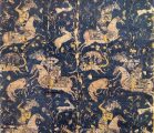 II.22.07 - Islamic_School_-_Fabric_with_pattern_of_hunters_from_Iran_15th-16th_century