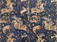 II.22.07 - Islamic_School_-_Fabric_with_pattern_of_hunters_from_Iran_15th-16th_century
