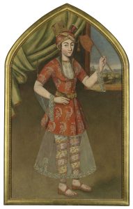 II.22.08 - Retrato de una dama. Persia safávida s. XVII