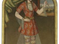 II.22.08 - Retrato de una dama. Persia safávida s. XVII