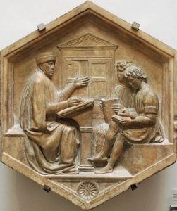 II.22.12 - Prisciano o el Gramático_por Luca dellaRobbia_Florencia 1437-1439