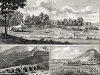 II.22.15 - Grabado con tres vistas de la Persia de 1711