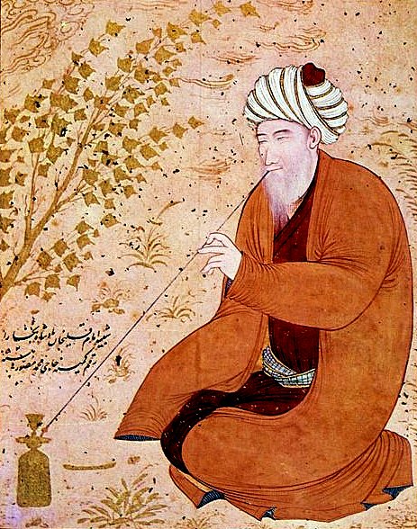 Imam Quli Khan, Gobernador de Bujara de 1611 a 1642. Pintado por Muhammad Musawwir durante su estancia en la Corte safávida. Museo de Arte oriental de Moscú.