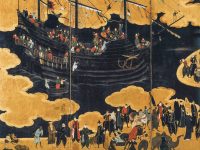 Kano Naizen's _Arrival of the Southern Barbarians Screen_ Kobe City Museum Collection