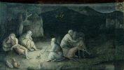 II.22.40 - "Un alto durante la noche" - Mohammad Zaman, c. 1660-1665