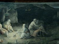II.22.40 - "Un alto durante la noche" - Mohammad Zaman, c. 1660-1665