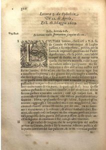 "Lettera 5 da Sphahàn". Del 22 de abril al 8 de mayo de 1619.