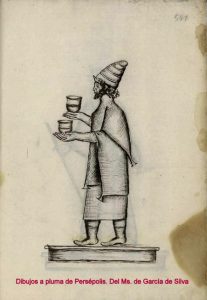 II.24.03 - Dibujos a pluma de Persépolis. Del Ms. de García de Silva y Figueroa 4